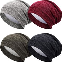 PRICES MAY VARY. Quality material: the sleep cap is made of with quality textile, the outer is soft fabric, the lining is made of satin soft to touch and breathable, fit for spring/ summer wear One size fits most head: slouchy beanie sleep caps can stretch to fit most head sizes, lightweight jersey cover full head very well and feel very comfortable, no tight and no-slip, make you enjoy your sleeping time with no stress, help you to keep the curly hair and keep your hair styles for the next morn Night Hair, Sleep Hat, Night Hairstyles, Slouchy Beanie Hat, Curly Hair Women, Hair Cover, Surgical Hats, Cap Hair, Slouchy Beanie