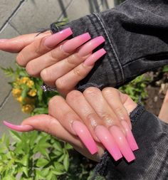 Nails After Acrylics, Nails Yellow, Pink Ombre Nails, Ombre Acrylic Nails, Vacation Nails, Thanksgiving Nails, Beauty Inspo, Pink Vibes