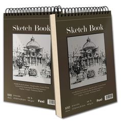 the sketch book is open and ready to be used