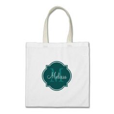 Teal Custom Personalized Monogram Tote Bags. $12.95 #bag #bags #canvasbags #monogram #monograms #cayenne #personalized #custom Monogram Wedding Gift, Monogram Tote Bags, Monogram Tote, String Bag, Personalized Monogram, Monogram Wedding, Unique Products, Cayenne, Wedding Theme