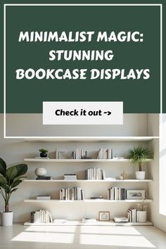 minimalist magic stunning bookcase displays check it out - click to see the full list