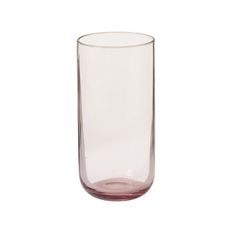 a tall glass is shown against a white background