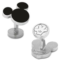 PRICES MAY VARY. Approximately 3/4" x 3/4" Plated base metal and enamel Fixed logo backing Officially licensed by Disney Our coolest Mickey Mouse cuff link to date, these unique silver plated base metal cuff links feature a sleek black enamel silhouette of Disney's favorite mouse. The Mickey Mouse Silhouette Cufflinks feature a custom, fixed backing with Mickey Mouse's iconic glove. A great birthday gift for men or groomsmans gift for lovers of Mickey and Disney acccessories. Officially licensed Mickey Mouse Silhouette, Mouse Silhouette, Mens Cufflinks, Shopping Gifts, Disney Mouse, Disney Gift, Bar Gifts, Black Silhouette, Stud Set