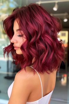 Wl Insp, Red And Black Hair Color, Hair Color Combos, Two Tone Hair Color, Burgundy Balayage, Soft Highlights, Berry Tones