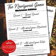 the newlywed game christmas edition is here to help you get ready for your next holiday party