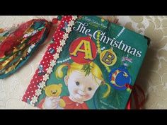 the children's book has been decorated with christmas decorations