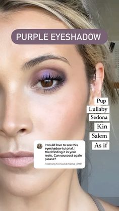 Plum Eyeshadow Looks Blue Eyes, Eyeshadow How To Step By Step, Purple Eyeshadow Brown Eyes, Morphe Eyeshadow Tutorial, Purple Eyeshadow Tutorial, Wedding Guest Makeup Looks, Mother Of Bride Makeup