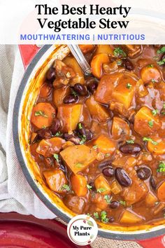 the best hearty vegetable stew with black beans and potatoes