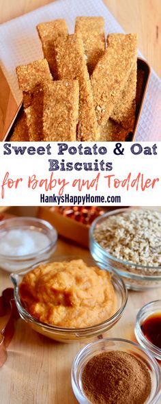 sweet potato and oat biscuits for baby and toddler to make at home