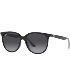 From Ray-Ban&#x2C; these sunglasses feature:Propionate frameRound shapeGradient lensRx ableNon-polarizedApprox. 54mm lens- 16mm bridge- 145mm templeImported. Woman’s Sunglasses, Ray Ban Sunglasses Women, Ray Ban Women, Shopping Wishlist, Black Round Sunglasses, Xmas List, Eyewear Womens, Ray Ban Sunglasses, Dillard's