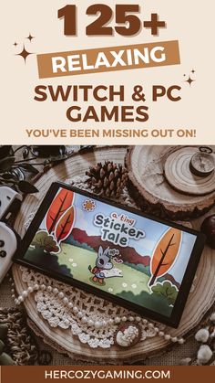 an advertisement for a video game called switch and pc games