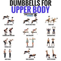 dumbbells for upper body workout poster