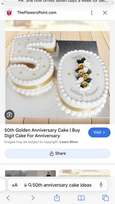 an image of two cakes on facebook