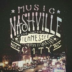 an image of nashville tennessee at night time