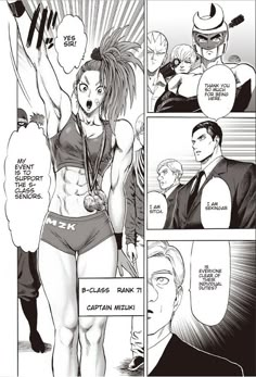 an image of a comic page with the caption that reads, captain mizuki