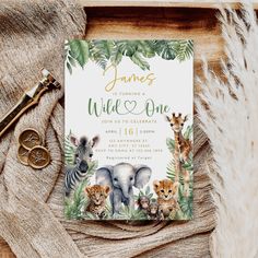 an animal themed birthday party with jungle animals