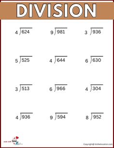 3rd Grade Division Worksheet For Online Practice | FREE Division Sums Grade 4, Maths Worksheet For Class 3 Division, 5 Class Maths Worksheet, Division For 4th Grade, Worksheet For Grade 3 Mathematics, Division For Grade 3 Worksheet, Worksheet For Grade 3 Maths, Class 3rd Math Worksheet, Division Activity 3rd Grade