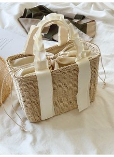 Elena Handbags Summer Straw Beach Basket Tote Designer Basket Bag, Elegant Rectangular Bucket Bag With Braided Handles, Chic Summer Bags Made Of Natural Fiber, Elegant Beige Straw Bag For Travel, Elegant Natural Bucket Bag With Bamboo Handle, Chic White Woven Straw Bag, Chic White Straw Bag With Braided Handles, Chic Beige Basket Shoulder Bag, Elegant Woven Straw Tote Bag