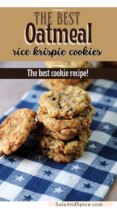 Oatmeal Rice Krispie Cookies