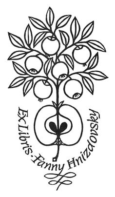 an apple tree with fruit on it and the words north university written in black ink