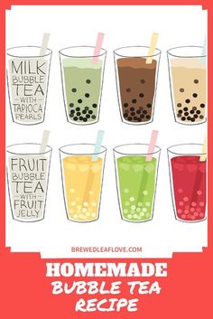 the homemade bubble tea recipe is ready to be eaten