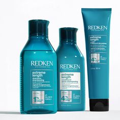 Redken Product Photography, Redken Conditioner, Redken Shampoo And Conditioner, Redken Extreme Length, Redken Products, Redken Shampoo, Redken Extreme, Thicker Stronger Hair, Biotin Hair Growth