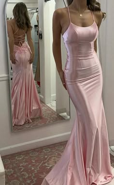 Trägerloses, rosa Chiffon-Ball-/Abendkleid – Laylatailor Shop Midi Slim Dresses, Long Dresses Elegant Glamour, Doll Prom Dresses, Quinceanera Sister Dress, Classy Designer Outfits, Formal Mermaid Dresses, Prom Dress Ideas Pink, Legit Prom Dress Websites, Peom Dresses