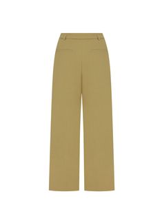 Editor's notesBasic design casual long pants with a modern and trendy silhouette. This is great to style as a n office outfit or can be worn in many different luxurious and trendy ways.- Double tuck belted casual pants- Luxurious and trendy when worn- Great to style in many waysMeasurements(in.)S / M- Rise: 12.20 in. / 12.60 in. - Hem: 11.42 in. / 11.42 in.- Hip: 49.61 in. / 51.57 in.- Total length: 40.55 in. / 40.94 in.- Waist: 27.56 in. / 29.53 in.*Model Info: 5' 64 / Bust: 32 in. / Waist: 24 in. / Hip: 34 in. / Shoes 9                    Composition & Care- 82% Polyester, 15%  Rayon, 3% Polyurethane- Always hand washed s Modern Wide Leg Pants With Welt Pockets, Tailored Ankle-length Wide Leg Pants, Chic Wide-leg Workwear Bottoms, Chic Wide Leg Workwear Bottoms, Chic Belted Straight Leg Bottoms, Chic Wide Leg Bottoms For Workwear, Versatile Belted Wide Leg Pants, Relaxed Fit Wide-leg Dress Pants For Workwear, Relaxed Fit Wide Leg Office Pants