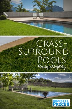 the grass - surround pools are great for swimming