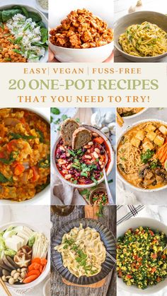 20 easy vegan and fuss - free one pot recipes that you need to try