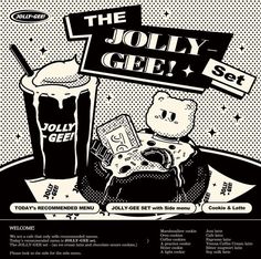 an advertisement for the jolly geey beer