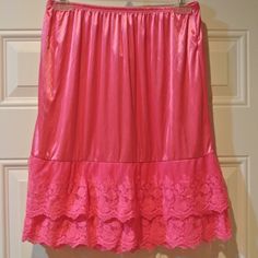 Womens Pinkk With Lace Dress Or Skirt Extender To Wear Under Your Outfit To Add Length Or A Pop Of Color Skirt Extender, Pink Dress Women, Giddy Up Glamour, Glamour Dress, Pop Of Color, Pink Dress, Dress Skirt, Lace Dress, Pink Ladies