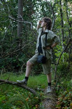 Brown Converse Aesthetic, Outside Lands Outfit, Mossy Cottage, Brown Converse Outfit, Mullet Hairstyle Men, Aesthetic Forest Green, Green Outfit Men, Cross Necklace Aesthetic, Converse Outfit Men