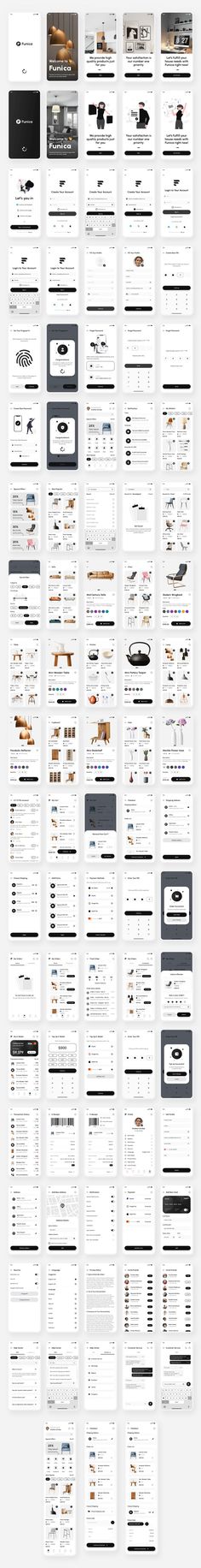 Furniture E-Commerce App UI Kit Furniture App Design, Webpage Design Layout, Desain Ux, To Do App, E Commerce App, Online Store Design, E-commerce App, App Design Layout, Ux App Design