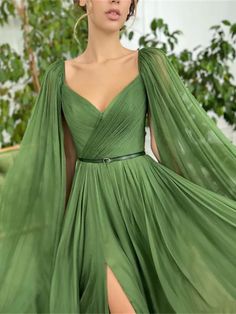 A-Line Evening Gown Elegant Dress Wedding Party Court Train Sleeveless V Neck Fall Wedding Guest Chiffon with Ruched 2024 2024 - $149.99 Green Draped Prom Dress, Green Sleeveless Chiffon Wedding Dress, Green Chiffon Summer Dress For Banquet, Chiffon Gown With Pleated Bodice, Green Ruched Gown For Wedding, Green Ruched Wedding Gown, Chiffon Gown With Pleated Bodice For Evening, Green Pre-draped Dress With Pleated Bodice, Green Ruched Evening Dress For Wedding