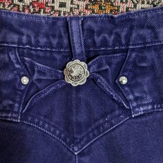 Vintage Purple Roper Jeans With Stud And Concho Details. Size 32 / 13/14. Good Condition With No Rips, Stains, Tears. I Love Them So Much But They're Just Too Big For Me. Purple Western Outfit, Purple Tag Jeans, Purple Corduroy Bottoms With Pockets, Luxury Vintage Jeans With Button Closure, Jeans Western, Purple Denim, I Love Them So Much, Vintage Purple, High Jeans