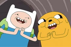 an image of finn and finn from adventure time