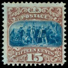 an old postage stamp with people on it