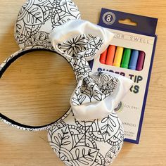 Five Colorful Festival of the Arts Inspired Mouse Ears - Fashion - Washable Markers, The Festival, Different Shapes, The Spirit