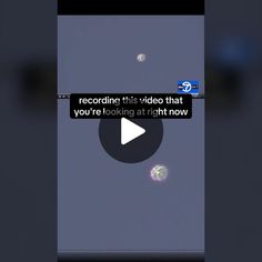 an image of a screen with the words recording this video that you're looking at is not now