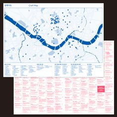 a map showing the location of different rivers in london and edinburgh, with blue lines on each side