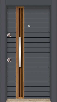 the front door to a house with wooden trimmings and an open sidelight