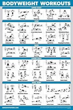 the bodyweight workouts poster