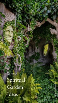 the cover of sacred spiritful garden ideas