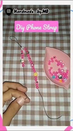 Diy Phone Strap, Phone Strap, Diy Phone, Phone Charm, Beading, Beads