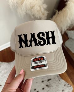 Nashville  Trucker Hat! - Our hats are lightweight and breathable to ensures a comfortable fit! - We do offer customs! If there is a different color you are looking for please reach out to us. * Made to Order Policy * Each and every one of our hats are made to order. Due to this we regret that refunds cannot be accepted  If you decide to cancel your order it needs to be before the item is shipped. Once the label is created we can not cancel the order. Nashville Trucker Hat, Trucker Hat Country, Music Hat, Hat Western, Country Concert, Take My Money, Country Concerts, Coastal Cowgirl, Cow Girl