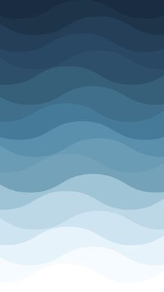 an abstract blue and white background with wavy lines in the shape of waves on top of each other