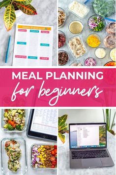 meal planning for beginners with text overlay