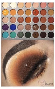 Ariana Grande Make Up, Jaclyn Hill Makeup, Jaclyn Hill Eyeshadow Palette, Fall Eye Makeup, Makeup Morphe, Makeup Tutorial Eyeshadow, Eye Makeup Pictures, Eye Makeup Steps, Neutral Makeup