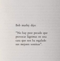 an open book with the words bob marley dijo written in spanish and english on it